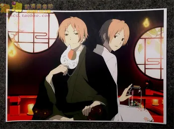 8 gab./komplekts Anime Natsume Yuujinchou plakātu Takashi Uchiha Madara reiko sienas, attēlus dzīvojamā istaba A3 Filmu plakāti dāvanas