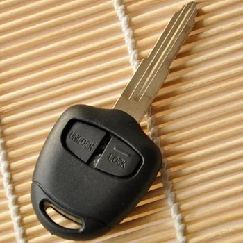 DAKATU Ar LOGO 2/3 Pogu Tālvadības Auto Atslēgu čaulas Gadījumā Mitsubishi Lancer EX Attīstību Grandis Outlander Nomaiņa Tālvadības
