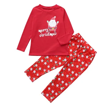 2018 Steidzās Veicināšanas Pilnu Drukas Ziemassvētku Pidžamu Sleepwear Ģimenes Saskaņojot Tērpiem Uzstādīt Tēvs, Mamma, Meita, Dēls Apģērbu Komplekti