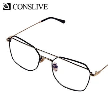 Optiskās Brilles Rāmis Vīriešiem Augstas Kvalitātes Dubultu Tilta Brilles Cilvēks Recepšu Tuvredzība Brilles ar Lēcām 1718148