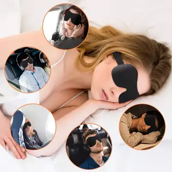 1gb 3D Miega Maska, kas Bloķē Gaismas Miega Acu Maska Mīksto Eyeshade Segtu Toni, Acu Plāksteris Atpūsties Guļ Acīm, Acu aizsegs