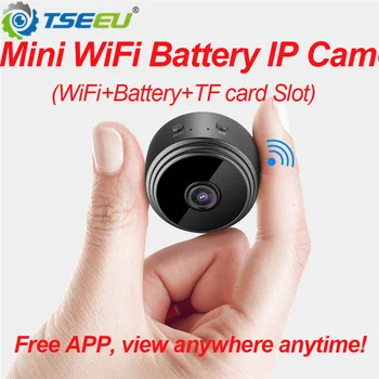 1080P HD Super mini wifi ip kameras iekšēja akumulatora nakts redzamības app attālināti apskatīt wifi sd kartes platleņķa magnēts