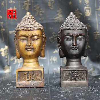 Reti skulptūru balta, vara, sudraba pārklājumu antīkā skulptūra Budisms Avalokiteshvara Budas skulptūra uz galvas statuja