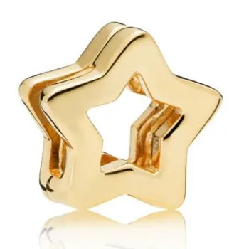 925 Sterling Sudraba Krelles Reflexions Rose Gold Žilbinošas Eleganci Logo Apļa Klipu Šarmu Fit Pan Aproce Diy Rotaslietas