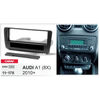 CARAV 11-178 augstākās Kvalitātes Radio Fascijas AUDI A1 (8X) 2010+ w/kabatas Fascijas Dash CD Melns, Uzstādīšanas Komplekts