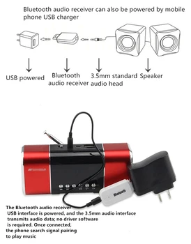 3/1gb V4.0 Bezvadu tehnoloģija Bluetooth Raidītāju Adapteris A2DP Audio RCA uz 3,5 mm AUX + USB Bluetooth Audio Uztvērējs