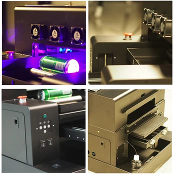 Jetvinner A3 Izmēra UV Printeri, Tintes Drukas Mašīna Pudelē, Printeri, Telefonu Gadījumā, Cilindru, Akrila, Metāla, Koka, Stikla, PVC