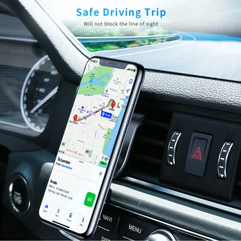 Magnētiskā Auto Turētājs, Rokas Brīvi 360 Grādu Gaisa Vent Mount Stāvēt L Shapein Auto GPS Mobilā Tālruņa Turētājs iPhone X Samsung S9