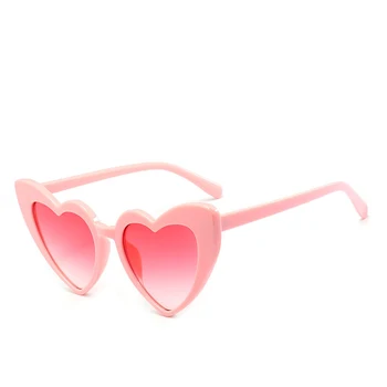 Sirds Saulesbrilles Sieviešu zīmola dizainere Kaķa Acs, Saules Brilles Retro Mīlestības Sirds Formas Brilles Dāmas Iepirkšanās Sunglass UV400