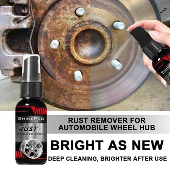 30ml Automašīnu Riteņu Rust Remover Krāsas Virsmas Tīrīšanas un Dezinfekcijas Balinātāja Rūsas Cleaner Spray Derusting Netīrās Ātri