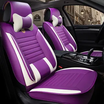 Ādas auto universal car seat cover vāciņus ford gentra lacetti lanos jauno fiesta mk7 malas everest s-max 2010 2011 2012 2013