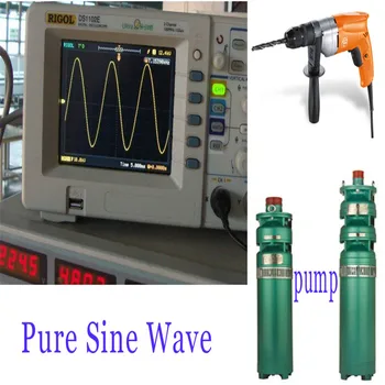 2000W Pure Sine Wave Power Inverter Maksimālā 4000w off-grid DC12V 24V 48V AC 100V 110V, 220V 230V 240V saules vēja akumulators auto