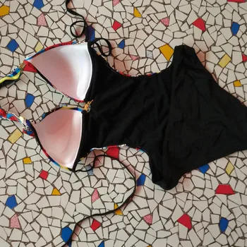 Bikini ir 2021. Jaunākās Bikini Krūšturis Iespiesti Bohemia Viens Gabals Peldkostīmi Zīmols peldkostīmi sievietēm viens gabals peldkostīms bikini push up #30