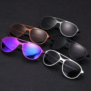Alumīnija Magnija polarizētās saulesbrilles sievietēm, vīriešiem luksusa dubultu tilta brilles UV400 sievišķīgi zīmola oculos vintage saules brilles