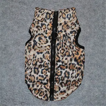 Pet Suņu Apģērbu Leopard Raksts Kucēnu Suņu Veste Apģērbu Maziem Suņiem Siltā Veste