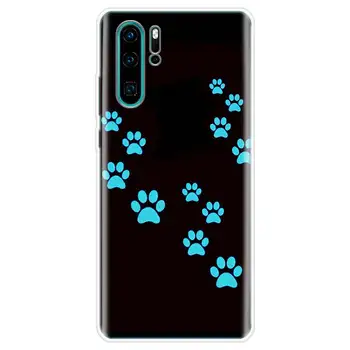 Kaķis, Suns ķepu dizaina Telefonu Gadījumā Par Huawei P40 P30 P20 P10 Mate 20 30 10 Lpp Smart Z + Plus Lite Pro Fashion Segtu Coque Capa