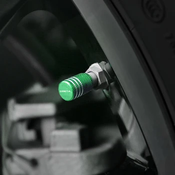 4gab automašīnas Alumīnija sakausējuma Riteņu Stublāju Sedz Riepu Vārstu Vākiem Apdarei hyundai CRETA Piederumi car styling