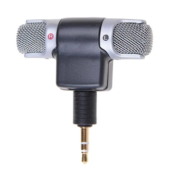 3.5 mm Stereo Electret Kondensatora Mikrofons Digitālo Mediju Ieraksts, Liels DAT, NT un Rakstītāji MD