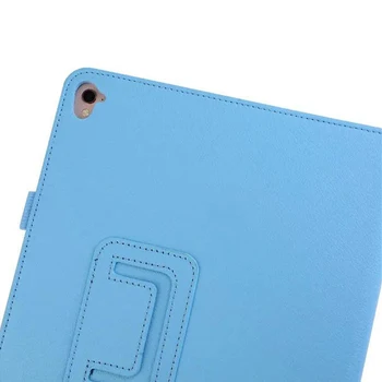 Lēti PU Ādas Tablet Case For Apple iPad 9.7 Pro Flip Stends Grūti Gadījumos iPad Pro 9.7 collu Melna Zila Sarkana Tabletes Apvalks Ādas