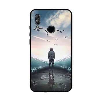Huawei Honor 10 Lite Lietu Vāku Mīksta Silikona Gudrs TPU Atpakaļ Uz Fundas Huawei P Smart 2019 Telefonu Gadījumā Godu 10 Lite Somas