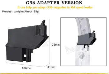 Taktiskā M4 Maksts Magazine Piederumi Ātrums Loader Inventāra AK Vektoru Adapteris, AK G36 MP5