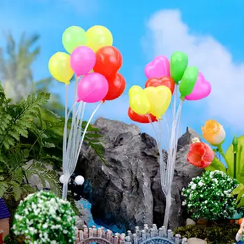 Gudrs Mikro Ainavu Dārza Rotājumi Ziemassvētku Dāvanu Miniatūras Mini Lelles Mājas Dārzā Simulācijas Krāsainiem Baloniem