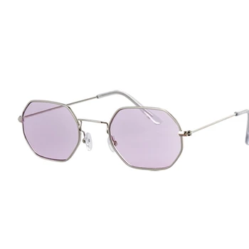 2020 Sešstūra Dzeltenas Saulesbrilles Sieviešu Retro Zīmola Dizainere Classic Saules Brilles sievietēm, Dāmas Saulesbrilles Spogulis Sieviešu Oculos