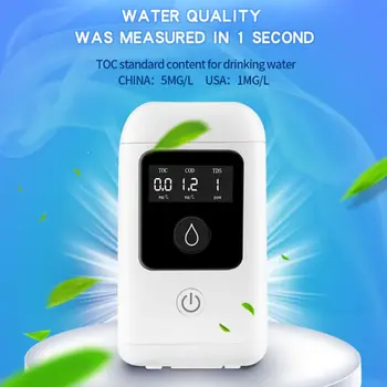 3 In 1 Ciparu LCD Augstas Precizitātes TOC COD TDS Ūdens Kvalitātes Tīrība Testeri Metru Sadzīves Ceļojumu