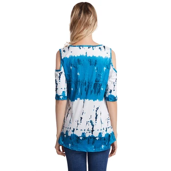 Digitālā Drukā Krekls Sievietēm Pie Pleca, Mīksti Topi Tee Īsām Piedurknēm Gadījuma T Krekls Dāmas Vasaras Apģērbu Plus Lieluma Krekli