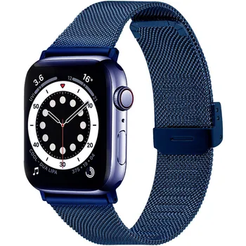 Slim Milanese Siksnu Apple Skatīties 6 SE Band 40mm 44mm 38mm 42mm iWatch 5 4 3 2 1 Rokassprādzi Par Applewatch Watchbands