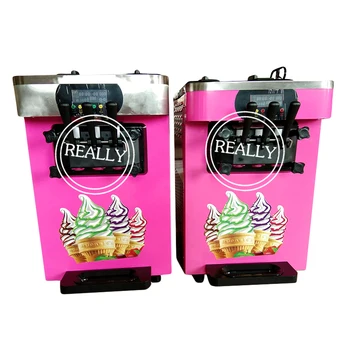 110V/ 220V TRĪS Flavors 18L-22L/H Tirdzniecības Mīksta saldējuma Mašīna Sweet Ice Cream Maker Ice Cream Maker