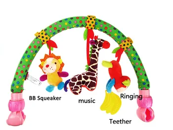 Bērnu Grabulīši Bērnu mūzikas ratiņu automašīnu klipu jaundzimušo daudzfunkcionāla gulta bell pakārt rotaļlietas 0-2years veco 89x4cm Bērnu Rotaļlietas