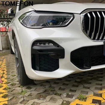 TOMEFON BMW X5 G05 2019 2020 Automašīnas Priekšējie Miglas lukturi, Lampas Foglight Rāmja Apdare Uzlīme Vāciņš Melns, Ārējie Piederumi, ABS