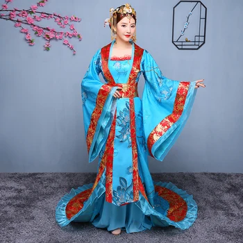 Jaunā Stila Antīkās Sievietes Princese Kleita Ķīniešu Tradicionālajā Tērpā Posmā Orientēties Seno Queen Deju Apģērbu Fairl Apģērbs 90