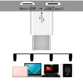 C tipa Pārveidotājs USB-C Datu Adapteri USB 3.1 Tips-C Micro USB un Sieviešu un Vīriešu Mini Portatīvo C Tipa Converter, Bezmaksas piegāde