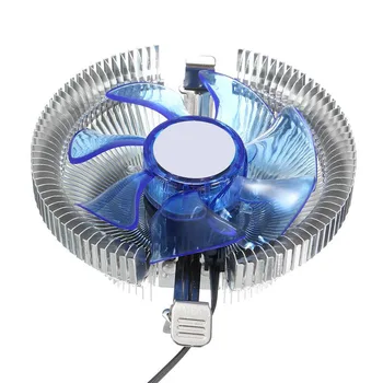 LED PROCESORA Dzesētāja Ventilators Silent i3s/i5 Lejupvērstu Spiedienu Tipa Radiatoru Luminiscenci Ventilators DJA99