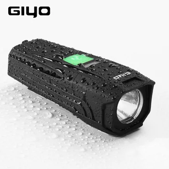 GIYO LR-Y7 LED Lukturīti caur USB portu Ūdensizturīgs Lukturu Velosipēdu 450 Lumens, Lampas Velosipēdu Stūres Priekšējās Gaismas