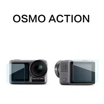 Par DJI OSMO Action Sportu Kameras HD Pilna Nogāzes Rūdīts Filmu komplektu 0.33 mm Ekrāna Aizsargs Anti Scratch (Anti Ietilpst Augstas Alumīnija