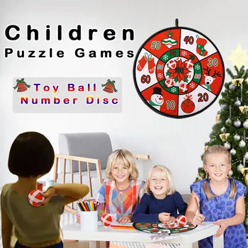 Bērni Metot Rotaļlietas, Bumbas Spēle Ziemassvētku Rotājumi Rotaļlieta Ar 4 Bumbiņas Uzlīmes, Bērnu Svētku Dāvanas Bērniem Ziemassvētku Rotaļlietas
