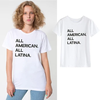 LUSLOS Visu Amerikas Visi Latina Krekls Afro-latina Modes Tshirt Latina Apģērbu Mamma Sievietes Vasaras Ikdienas Drēbes Streetwear