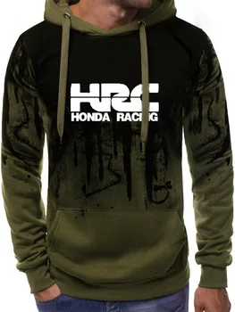 JAUNS Vīriešu HRC sacīkšu motocikls Automašīnas Logo Drukāt sporta Krekls Pavasara Rudens Slīpums Vīriešiem pelēkā vārna hip hop harajuku Gadījuma Hoody