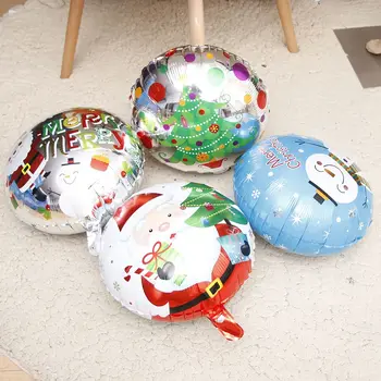 4gab 18Inch Ziemassvētku Folija Baloni, Hēlija Dekoru Santa Claus Ballon Sniegavīru Ziemassvētki Balonu Piepūšamie Puse Supplies for Home Jaunas