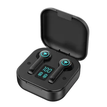Bezvadu bluetooth V5.1 TWS HIFI Stereo Trokšņa Samazināšanas Austiņas Smart Touch LED Ciparu Displejs Ūdensizturīgs Sporta Austiņas