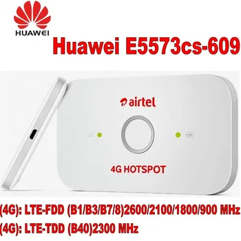 Oriģināls Atbloķēt 150Mbps HUAWEI E5573 E5573CS-609 Airtel 4G Hotspot Ar LTE FDD B1/B3/B5/B8 Band