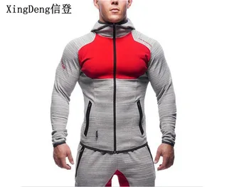XingDeng modes gadījuma kapuci kokvilnas ērta jaka personalizētu izšuvumu kabatas vīriešu top apģērbu plus lieluma M-2XL