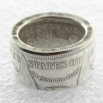 90% Sudraba ASV 1889O Morgan Dolāra Monēta Zvanīt + 90% Sudraba Monētu Spīdīgu Handcrafted MUMS Lielums 7-16 Custommized Datums