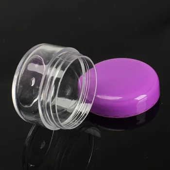 10pcs 5g Parauga Skaidrs Cream Jar Mini Kosmētikas Pudeles Konteineros, Caurspīdīga Pot Nagu Mākslas Mazo Skaidri Var Skārda Par Balzams EK