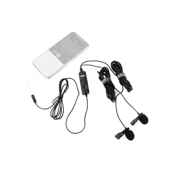 BOYA AR-M1DM Dual Izkliedētā Lavalier Mikrofons Clip-On Atloks Mic Viedtālruņu Fotokamerām, Videokamerām, Audio Ieraksti
