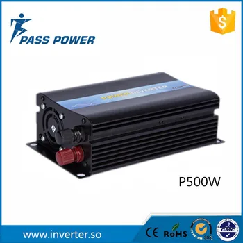 Augstas Efektivitātes DC12V/24V/48V, lai AC100V/110V/120V/210V/220V/230V Off Tīkla Invertora Pure Sine Wave, 500W Solar Power Inverter