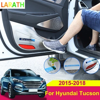 4gab Car Styling Par Hyundai Tucson-2018 Automašīnas Durvis Anti-Kick Plate Vizuļi Nerūsējošā Tērauda Anti Kick Plate Vāku Apdare